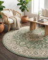 Urban Oasis Rugs Collection Area Rug -  Penthouse (Green) Round Green  lifestyle 37