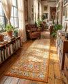 Adriana Terrace Collection Area Rug -  Positano (Orange) Runner Orange  lifestyle 63