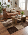 Autumn Meadow Collection Area Rug -  Sycamoreside (Light Brown) Rectangle Light Brown  lifestyle 10