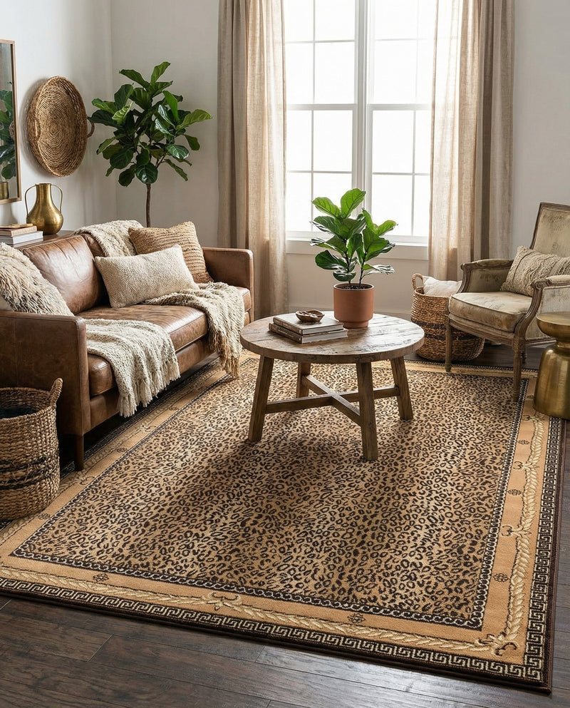 Savannah Sojourn Collection Area Rug -  Limpopo Rectangle Brown  lifestyle 22