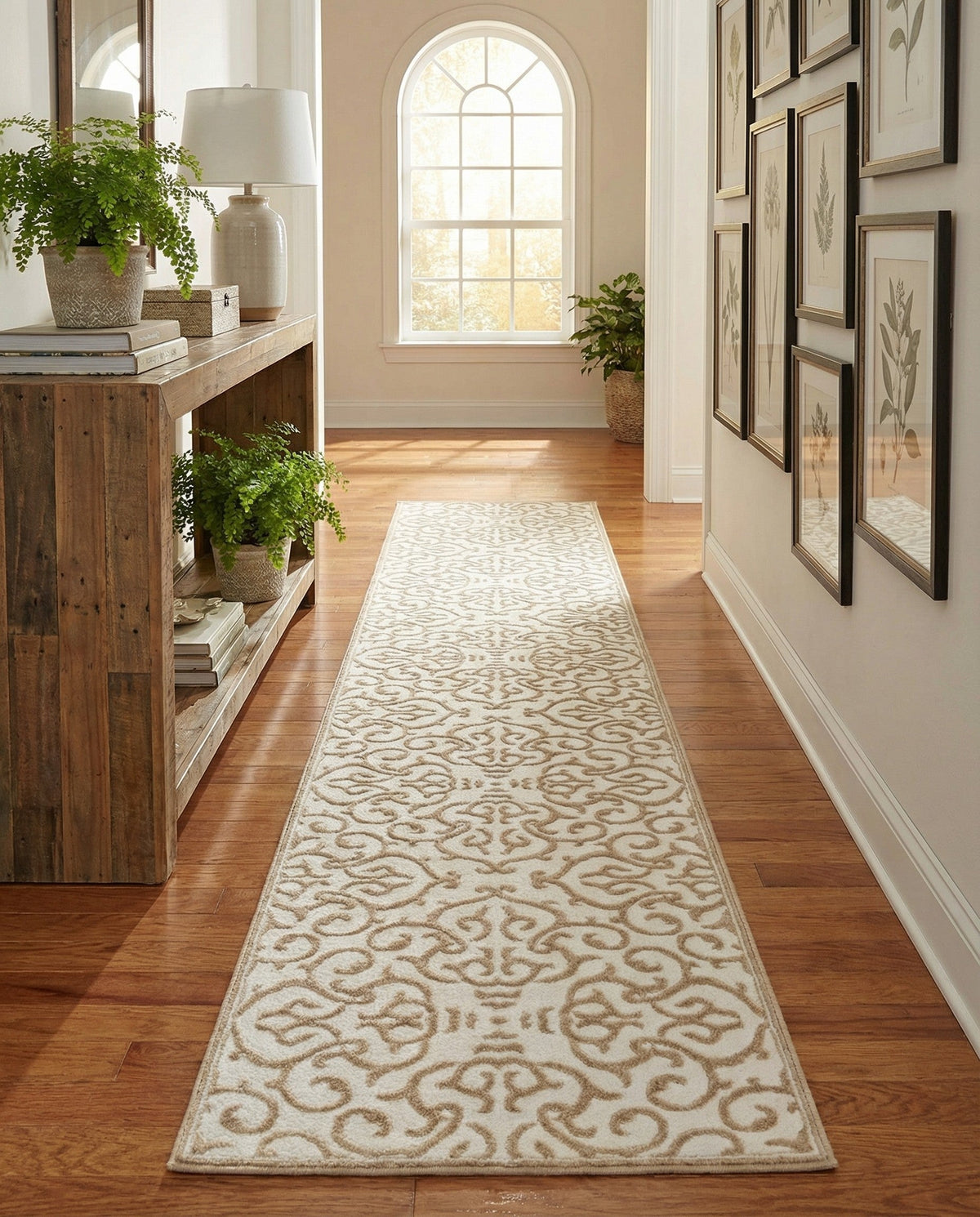 Andes Summit Collection Area Rug -  Pichincha Runner Snow White  lifestyle 89
