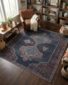Rovaniemi Collection Area Rug - Lapland Square Charcoal and Gray  lifestyle 31