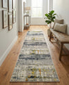 Chromatic Oasis Collection Area Rug -  Prism Runner Gray  lifestyle 45