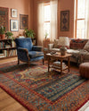 Ottoman Elegance Collection Area Rug -  Cappadocia Rectangle Navy Blue  lifestyle 69