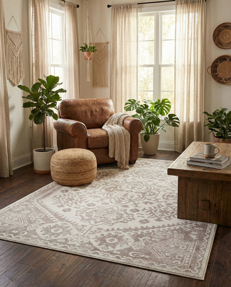 Cambridge Classics Collection Area Rug -  Fitzwilliam (Cream) Rectangle Cream  lifestyle 32