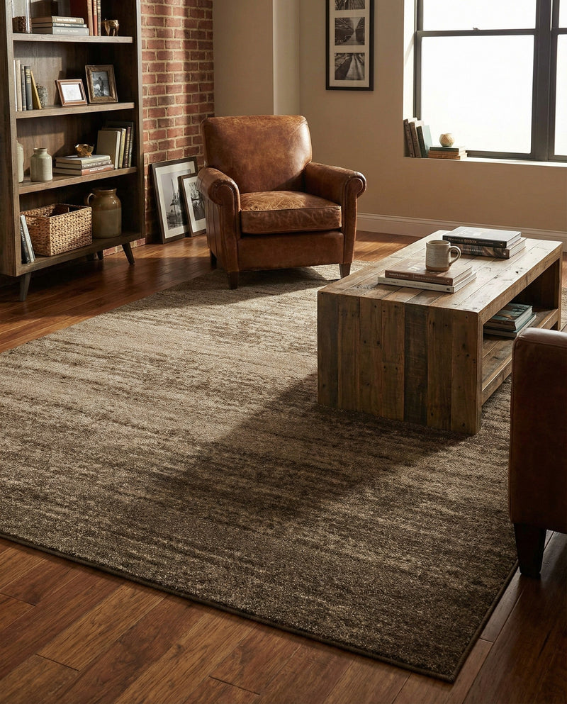 Studio Haven Collection Area Rug -  Gallery (Brown) Rectangle Brown  lifestyle 27