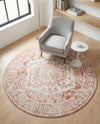 Cambridge Classics Collection Area Rug -  Pembroke (Pink) Round Pink  lifestyle 62
