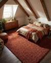 Plush Oasis Collection Area Rug - Serenity (Terracotta) Rectangle Terracotta  lifestyle 24
