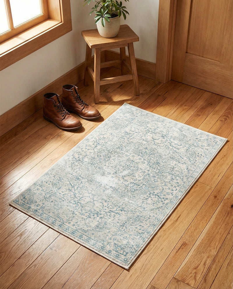 Coastal Haven Collection Area Rug - Seabreeze (Gray) Rectangle Gray  lifestyle 10