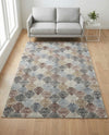 Geo Garden Lattice Collection Area Rug -  Casablanca Rectangle Multi  lifestyle 11
