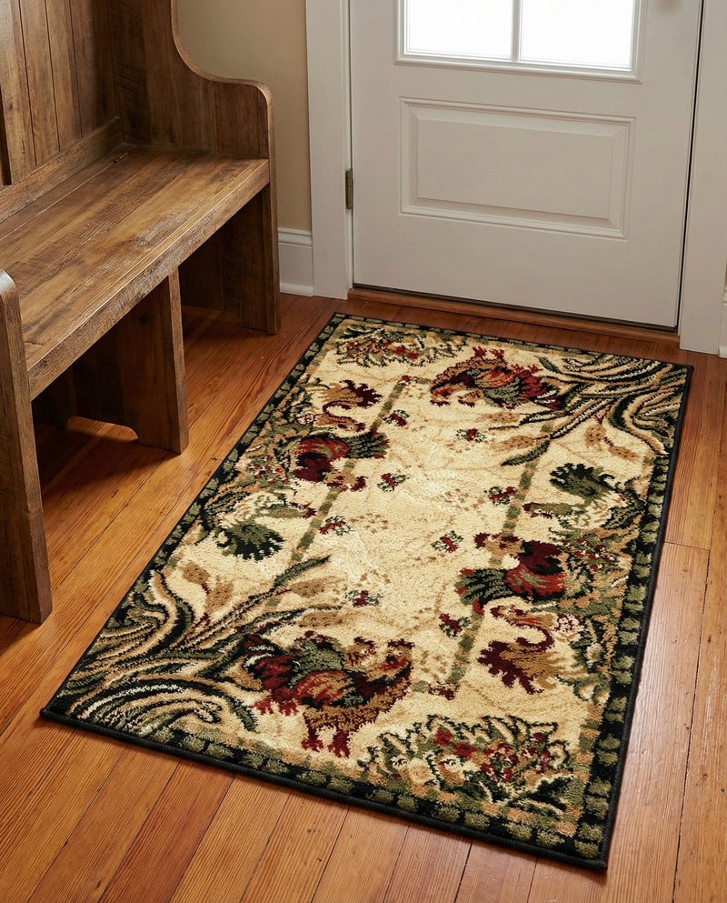 Rural Charm Collection Area Rug - Meadowbrook Rectangle Cream  lifestyle 42