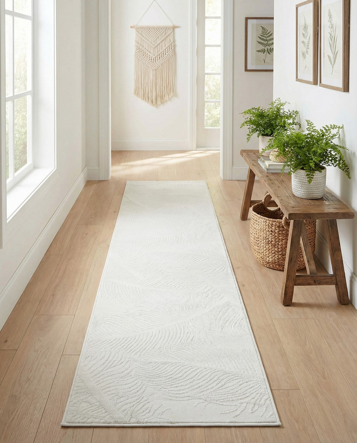 Bloomsbury Elegance Collection Area Rug -  Westminster Runner Ivory  lifestyle 149
