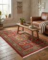 Persian Elegance Collection Area Rug -  Zanjan Rectangle Red  lifestyle 4