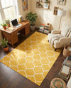 Trellis Mosaic Collection Area Rug -  Pergolatown (Yellow) Rectangle Yellow  lifestyle 18