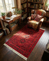 Samarkand Elegance Collection Area Rug -  Zarafshan Rectangle Red  lifestyle 29