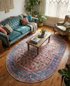 Zahara Oasis Collection Area Rug -  Meknes Oval Antique Pink  lifestyle 74