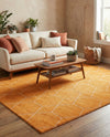 Trellis Mosaic Collection Area Rug - Arborville (Orange) Rectangle Orange  lifestyle 6