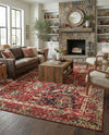 Neptune Elegance Collection Area Rug -  Galatea (Burgundy) Rectangle Burgundy  lifestyle 8