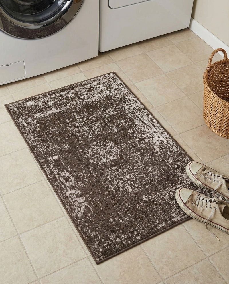 Riviera Elegance Collection Area Rug - Antibes (Brown) Rectangle Brown  lifestyle 29