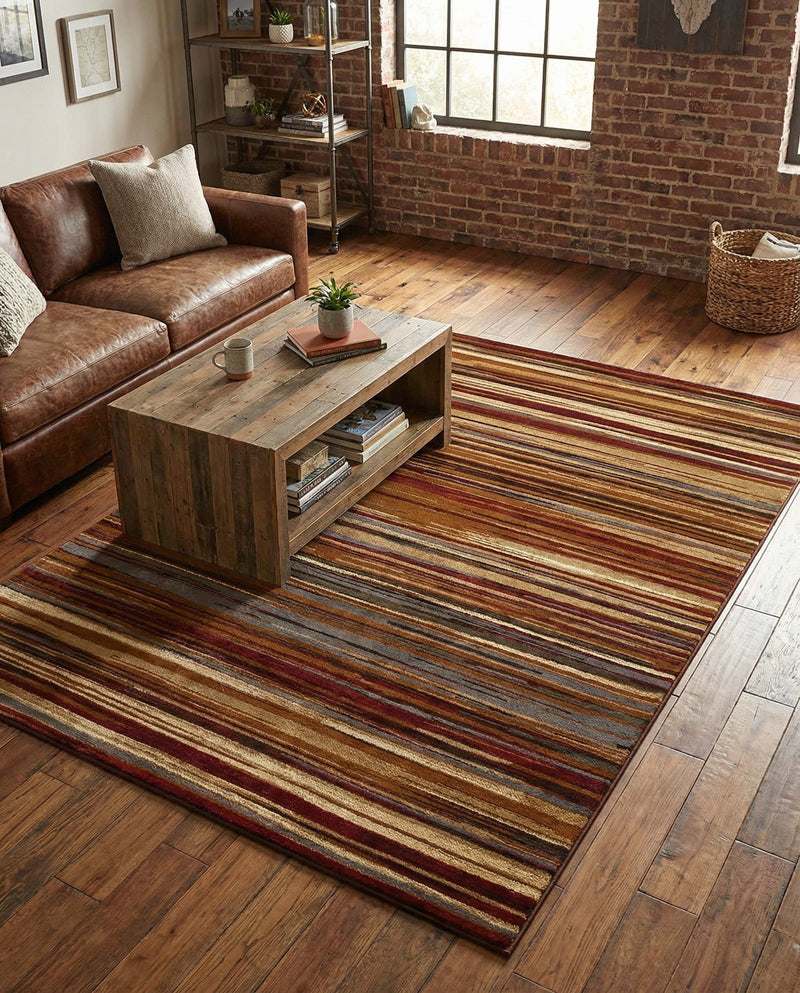 Bistro Lounge Collection Area Rug -  Americano Rectangle Beige  lifestyle 26