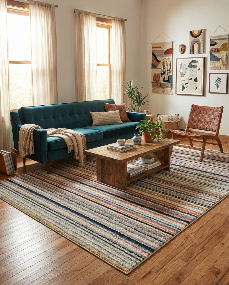 Marrakech Mosaic Collection Area Rug - Casablanca Rectangle Ivory  lifestyle 15