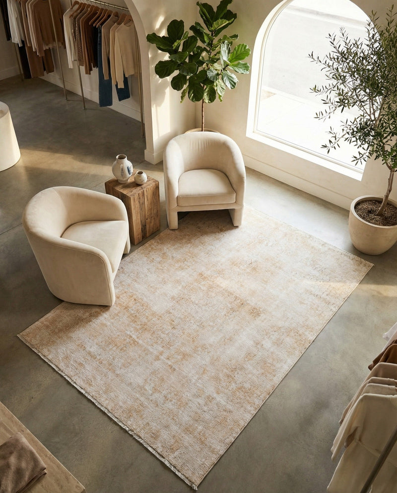Bazaar Chic Collection Area Rug -  Agadir Rectangle Ivory  lifestyle 13