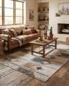 Desert Modern Eco Rug Series Collection Area Rug -  Taos Rectangle Ivory  lifestyle 7