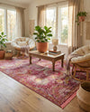 Caribbean Breeze Collection Area Rug -  Lucia Rectangle Pink  lifestyle 20