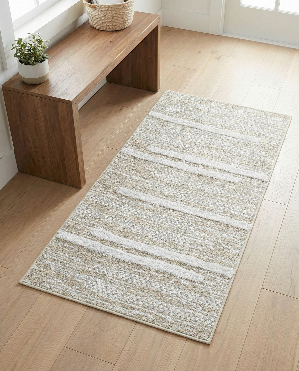 Cathedral Elegance Collection Area Rug - Chapel Runner Ivory  lifestyle 194