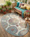 Arcadia Rugs Collection Area Rug -  Atlantis (Cream) Oval Cream  lifestyle 73
