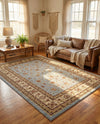 Jaipur Elegance Collection Area Rug -  Nahargarh (Light Blue) Rectangle Light Blue  lifestyle 12