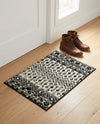 Mediterranean Lattice Collection Area Rug -  Casablanca (Black and White) Rectangle Black and White  lifestyle 5