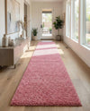 Plush Oasis Collection Area Rug - Serenity (Taffy Pink) Runner Taffy Pink  lifestyle 60
