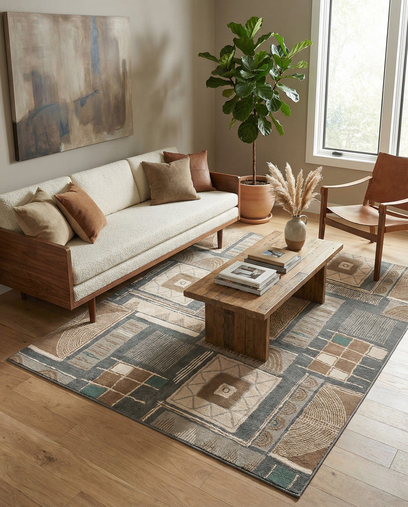 Savannah Sojourn Collection Area Rug -  Tsavo Rectangle Multi  lifestyle 11