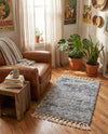 Cozy Cove Shag Collection Area Rug -  Harbor Rectangle Gray  lifestyle 57