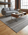 Jewel Oasis Collection Area Rug - Sapphire (Gray) Rectangle Gray  lifestyle 10