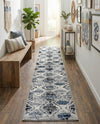 Marrakech Mosaic Collection Area Rug -  Atlas Runner Blue Gray  lifestyle 37