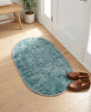 Sahara Essence Collection Area Rug - Oasis (Teal) Oval Teal  lifestyle 80