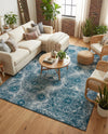 Riviera Elegance Collection Area Rug -  Monaco (Blue) Rectangle Blue  lifestyle 11