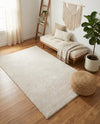 Solid Shag Seaside Collection Area Rug - Azure Cove (Ivory) Rectangle Ivory  lifestyle 21