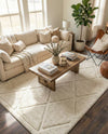 Trellis Haven Collection Area Rug - Havenwood Rectangle Ivory  lifestyle 33