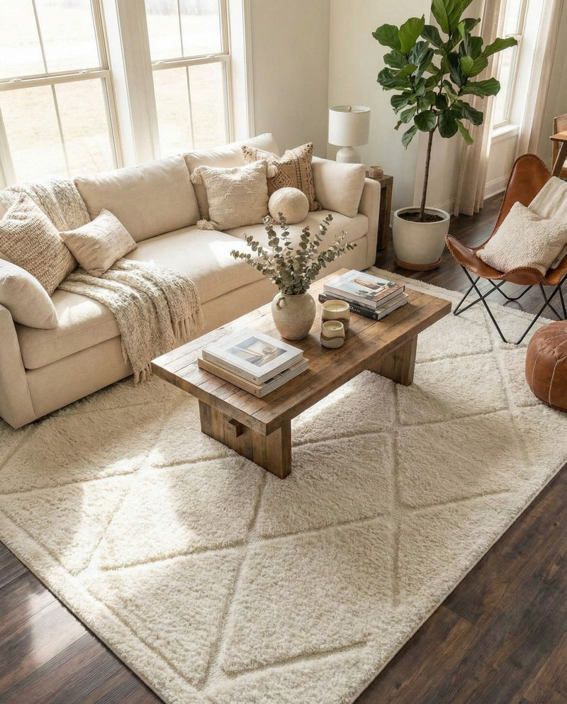 Trellis Haven Collection Area Rug - Havenwood Rectangle Ivory  lifestyle 33
