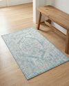 Patio Heritage Collection Area Rug -  Augusta (Aqua) Rectangle Aqua  lifestyle 37