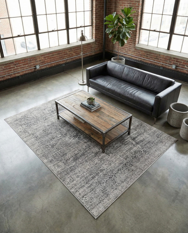 Bloomsbury Elegance Collection Area Rug -  Pimlico Rectangle Gray  lifestyle 23