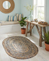 Woven Udaipur Collection Area Rug - Sahara Oval Natural  lifestyle 51