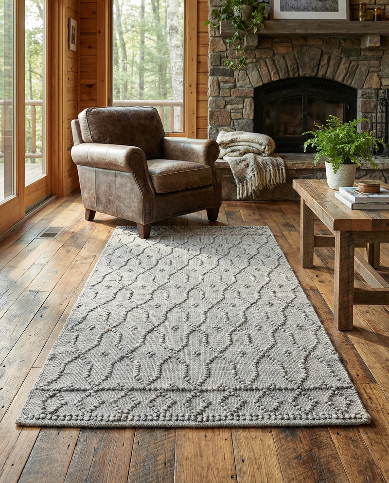 Savannah Weave Collection Area Rug - Serengeti Rectangle Gray  lifestyle 59