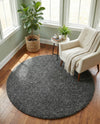 Alpine Plush Collection Area Rug -  Cortina (Peppercorn) Round Peppercorn  lifestyle 77