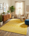 Marrakesh Lattice Collection Area Rug - Casablanca (Yellow) Rectangle Yellow  lifestyle 7