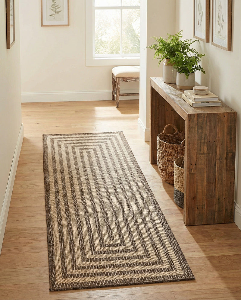 Sahara Sands Collection Area Rug -  Abydos Runner Natural and Brown  lifestyle 39
