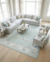 Adriana Terrace Collection Area Rug -  Positano (Aqua) Rectangle Aqua  lifestyle 4